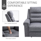 Modern Recliner Chair Single Sofa Home Theater Seating with Overstuffed Armrest and Back