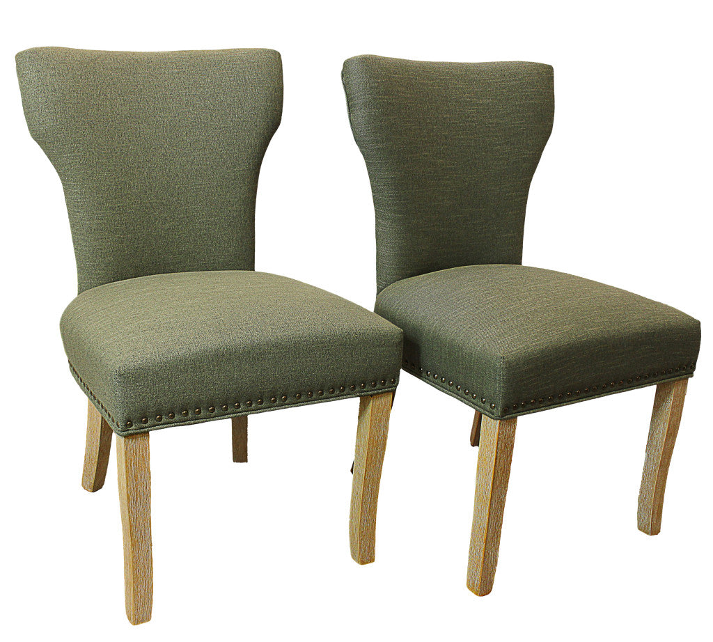 Five Piece Natural Round Solid Wood Dining Set with Four Chairs