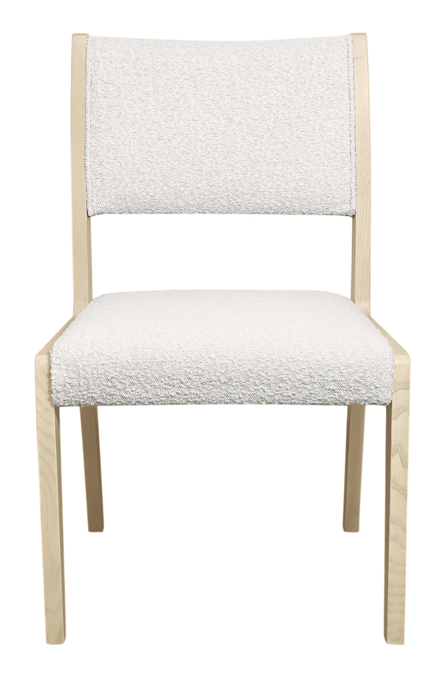 Five Piece Natural Round Solid Wood Dining Set with Four Chairs