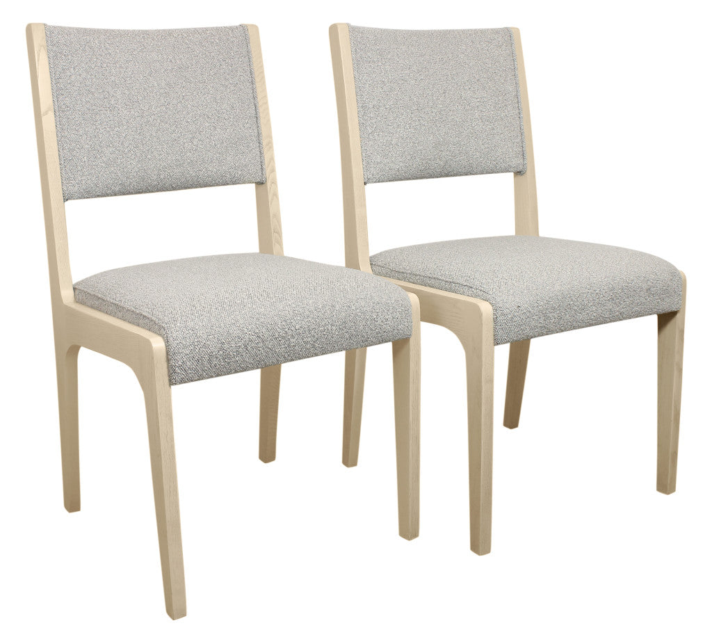 Five Piece Natural Round Solid Wood Dining Set with Four Chairs