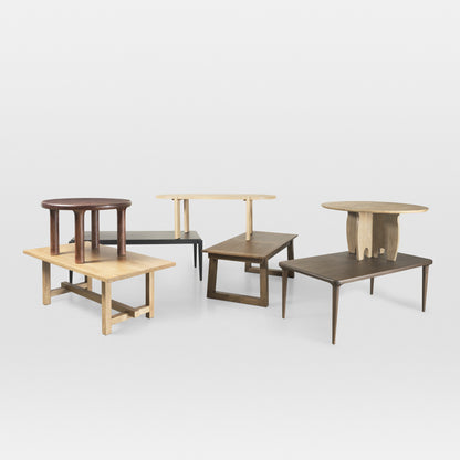 48" Brown Solid Wood Round Top Dining Table