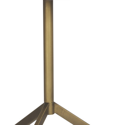 23" White and Gold Stone and Metal