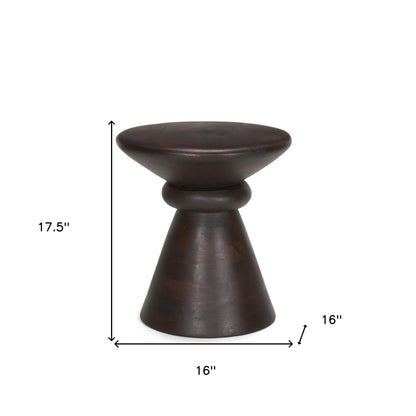 16" Redwood and Brown Solid Wood and Wood