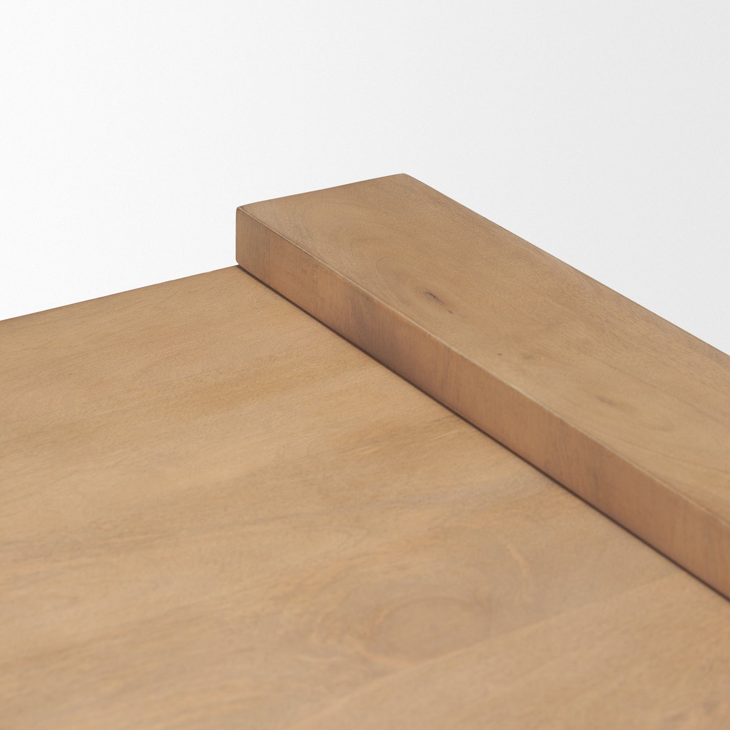 22" Natural and Brown Solid Wood and Wood