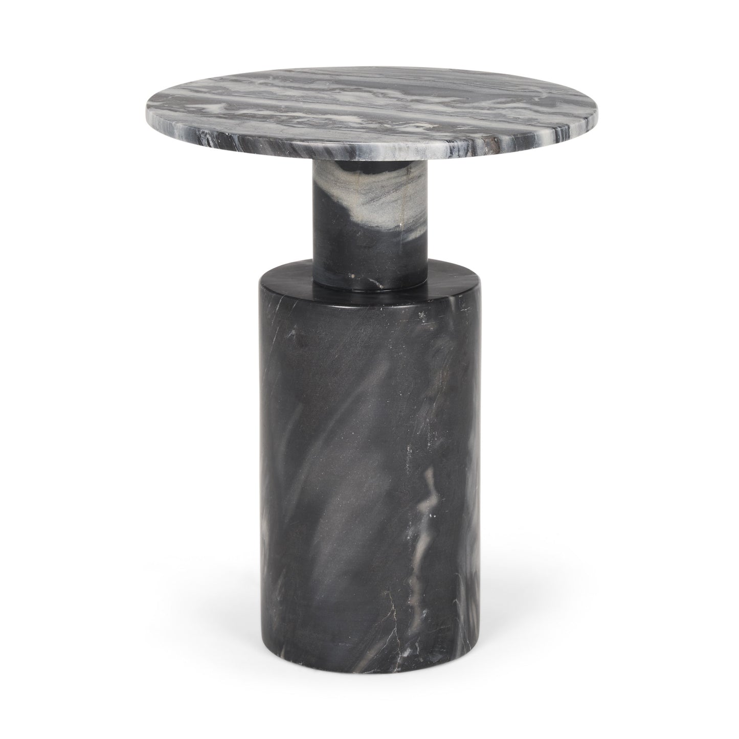 16" Gray Stone and Wood