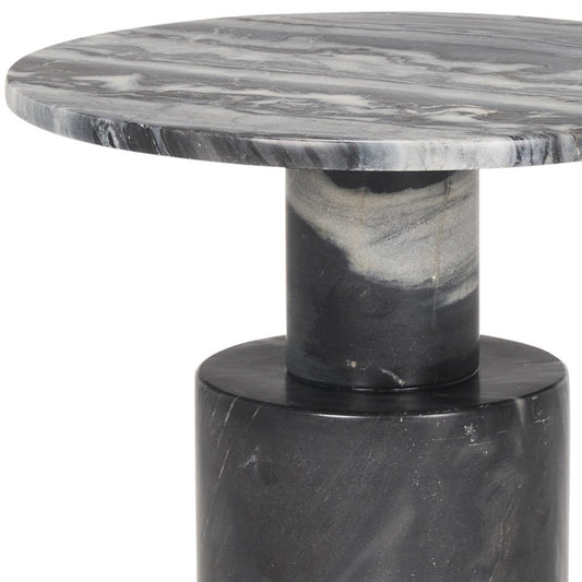16" Gray Stone and Wood