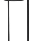 26" Black Solid Wood and Iron Backless Counter Height Bar Chair