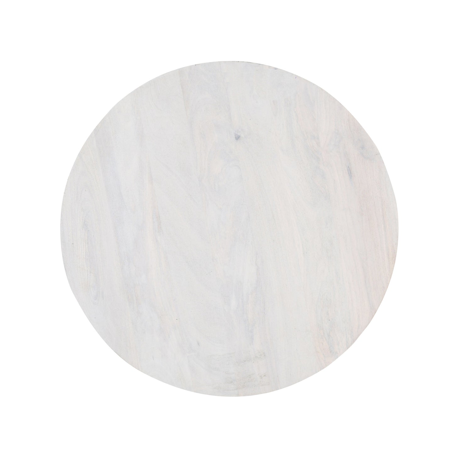 36" White Solid Wood Round Cross Legs Coffee Table