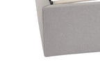 Gray Fabric Upholstered Queen Bed Frame