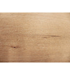 60" Natural and Black Solid Wood and Metal Trestle Executive Desk