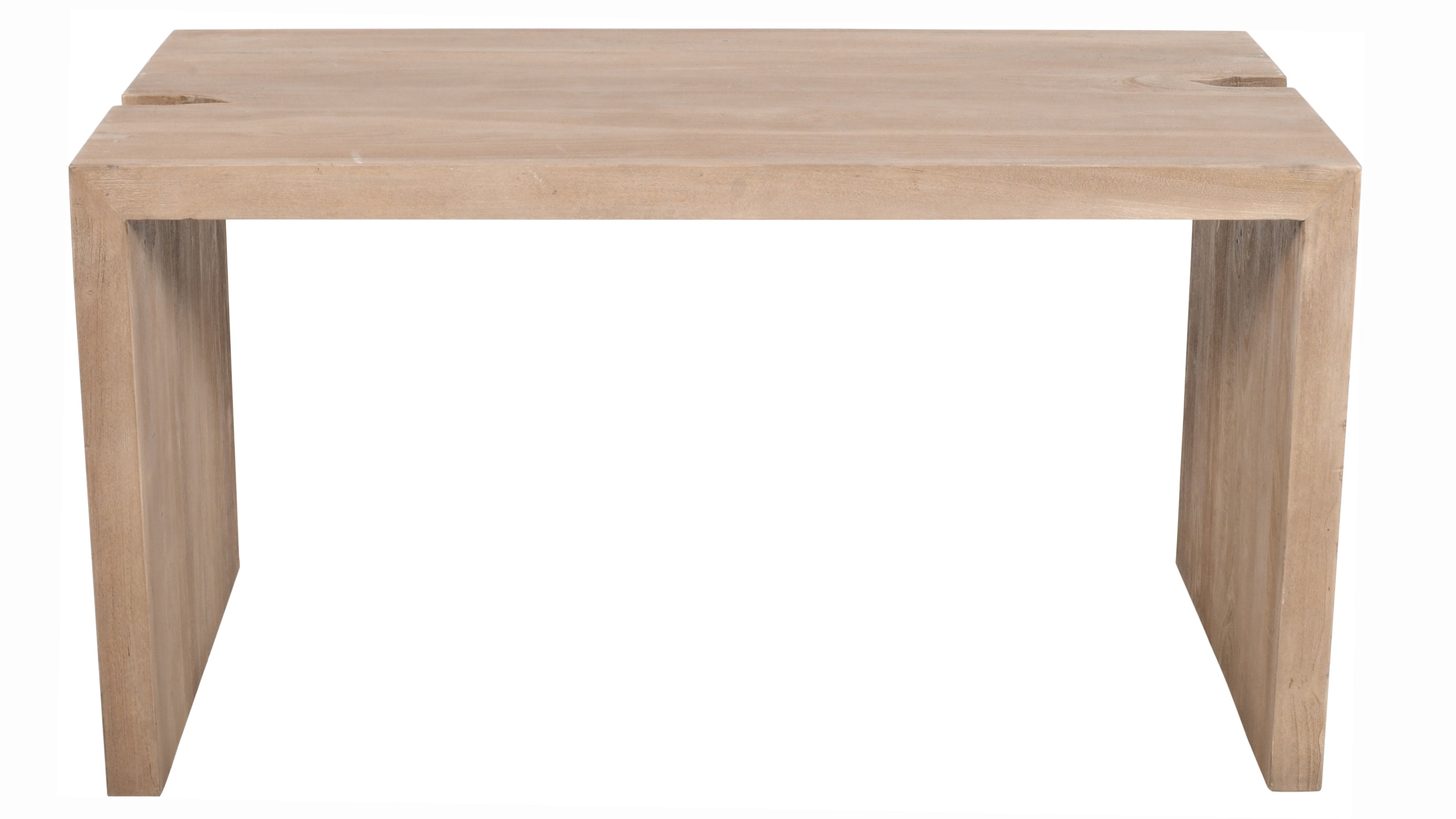 56" Ivory Reclaimed Wood Sled Writing Desk