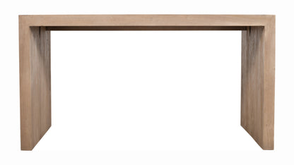 56" Ivory Reclaimed Wood Sled Writing Desk
