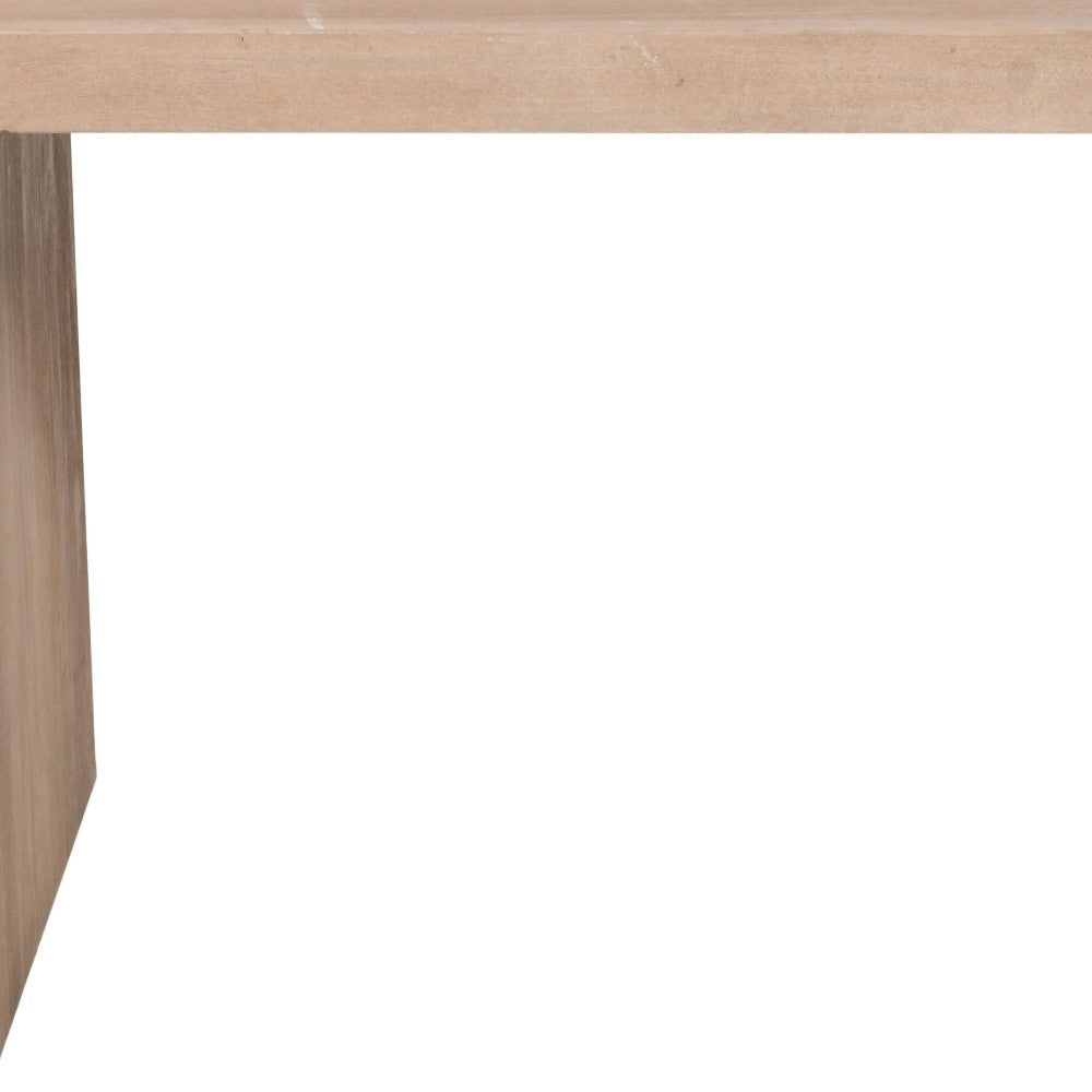 56" Ivory Reclaimed Wood Sled Writing Desk