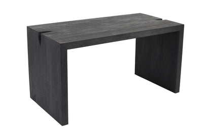 56" Graphite Reclaimed Wood Sled Writing Desk