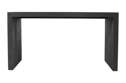 56" Graphite Reclaimed Wood Sled Writing Desk