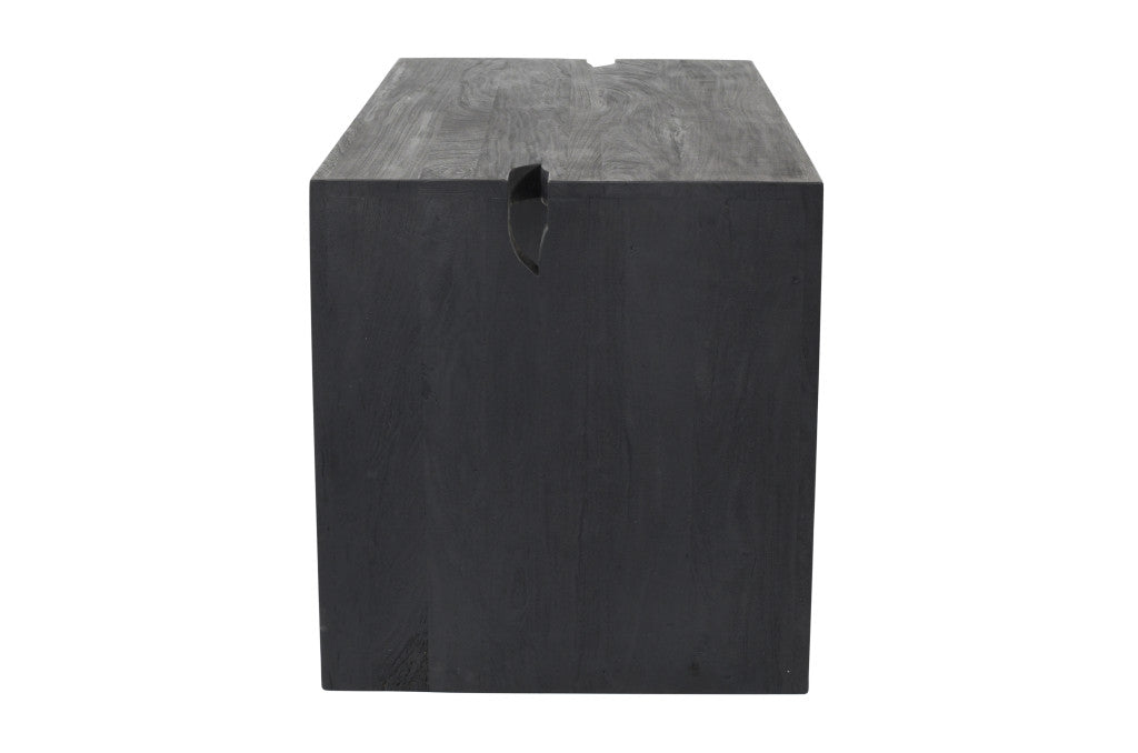 56" Graphite Reclaimed Wood Sled Writing Desk