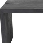 56" Graphite Reclaimed Wood Sled Writing Desk