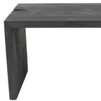 56" Graphite Reclaimed Wood Sled Writing Desk