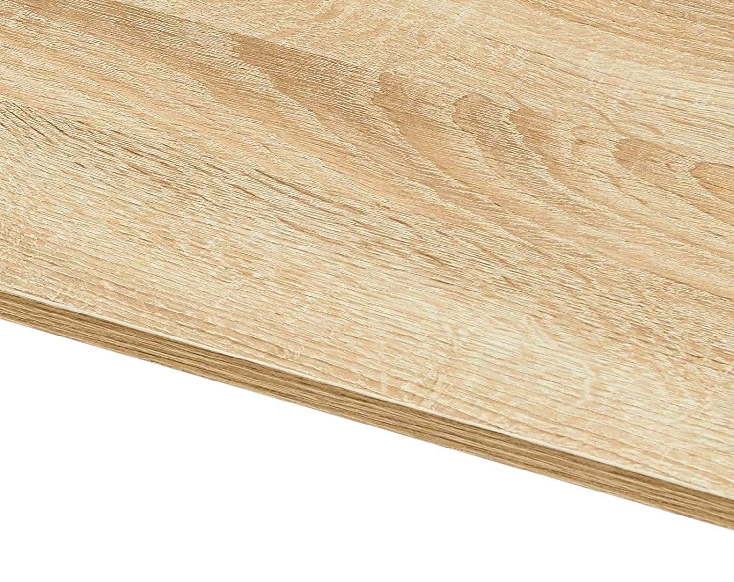 47" Natural and Black Wood and Metal Computer Desk