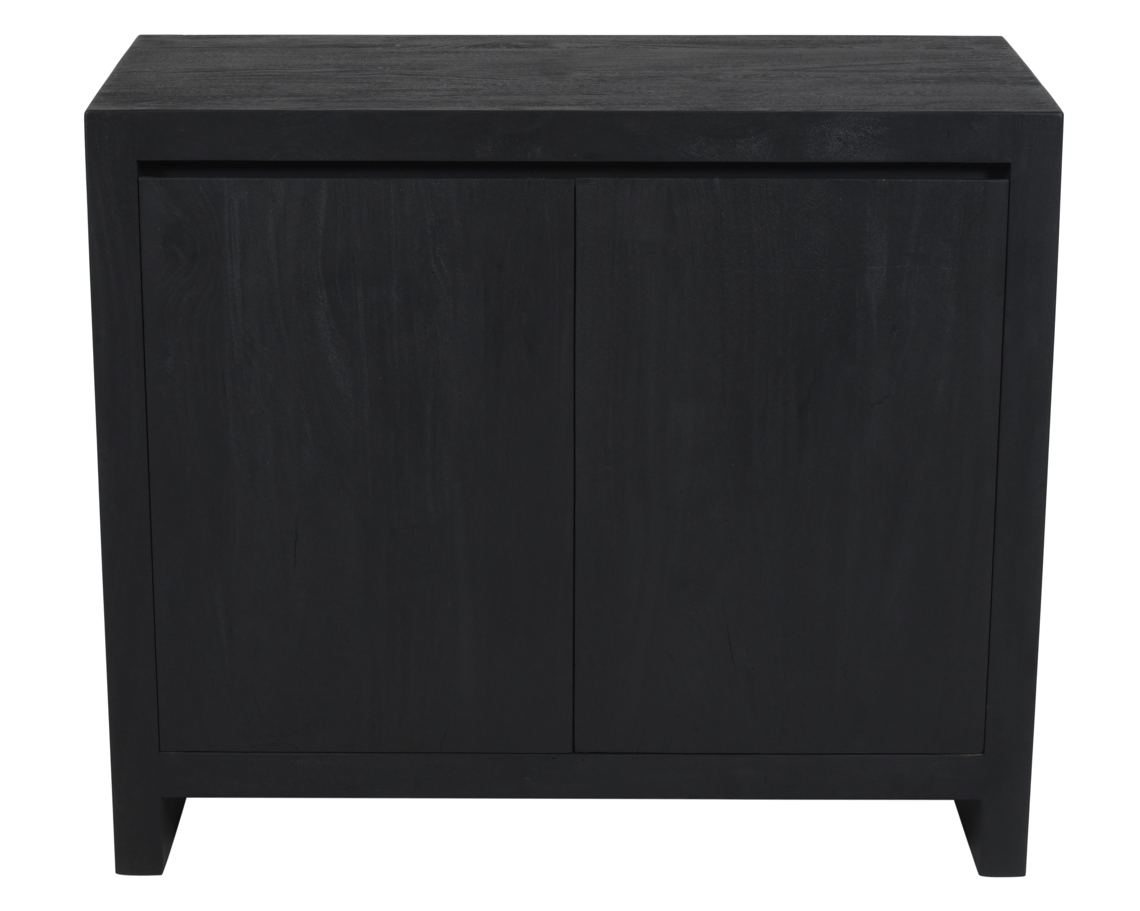 42" Graphite Distressed Reclaimed Wood Sideboard With Two Doors