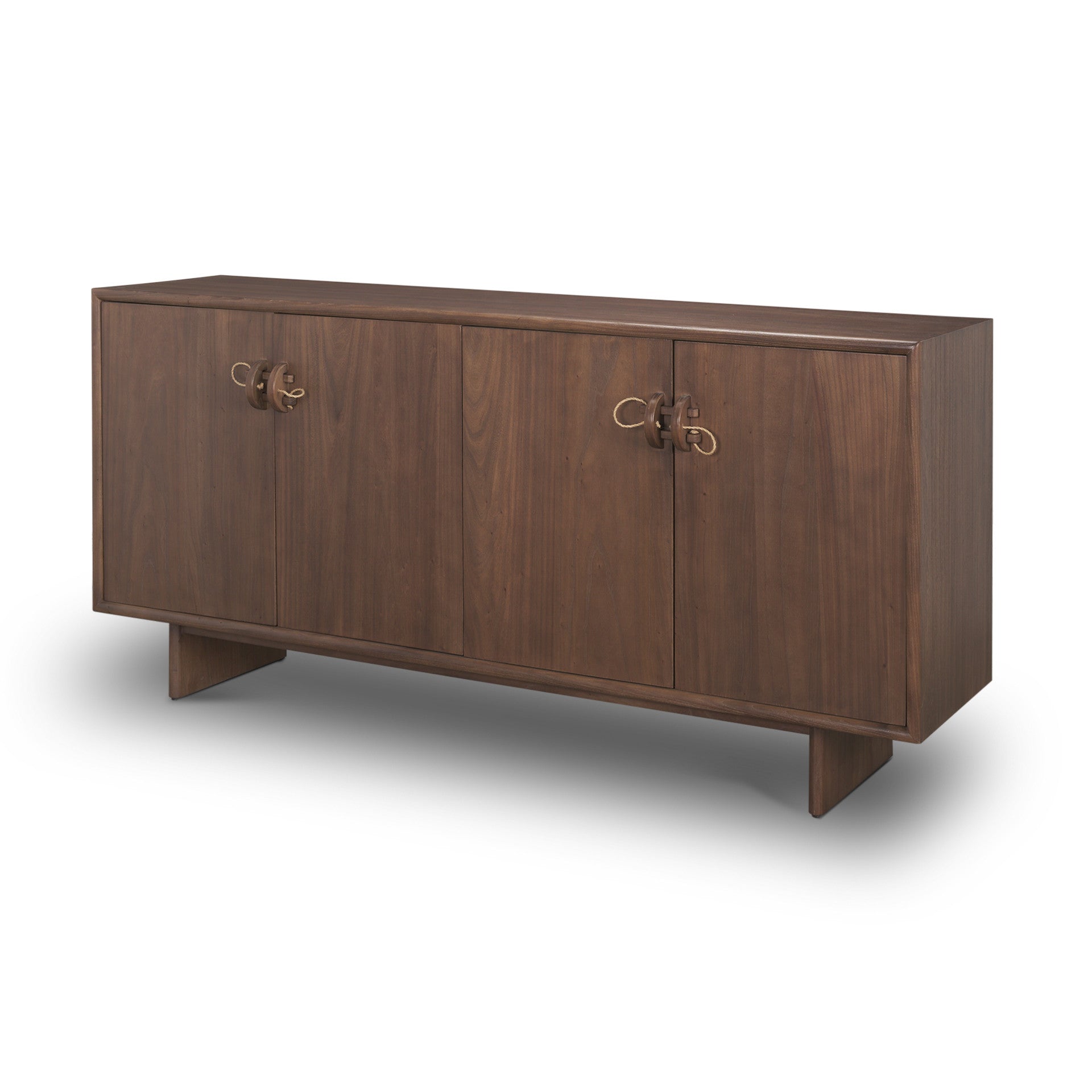 71" Brown Sideboard Soft Close with Four Doors
