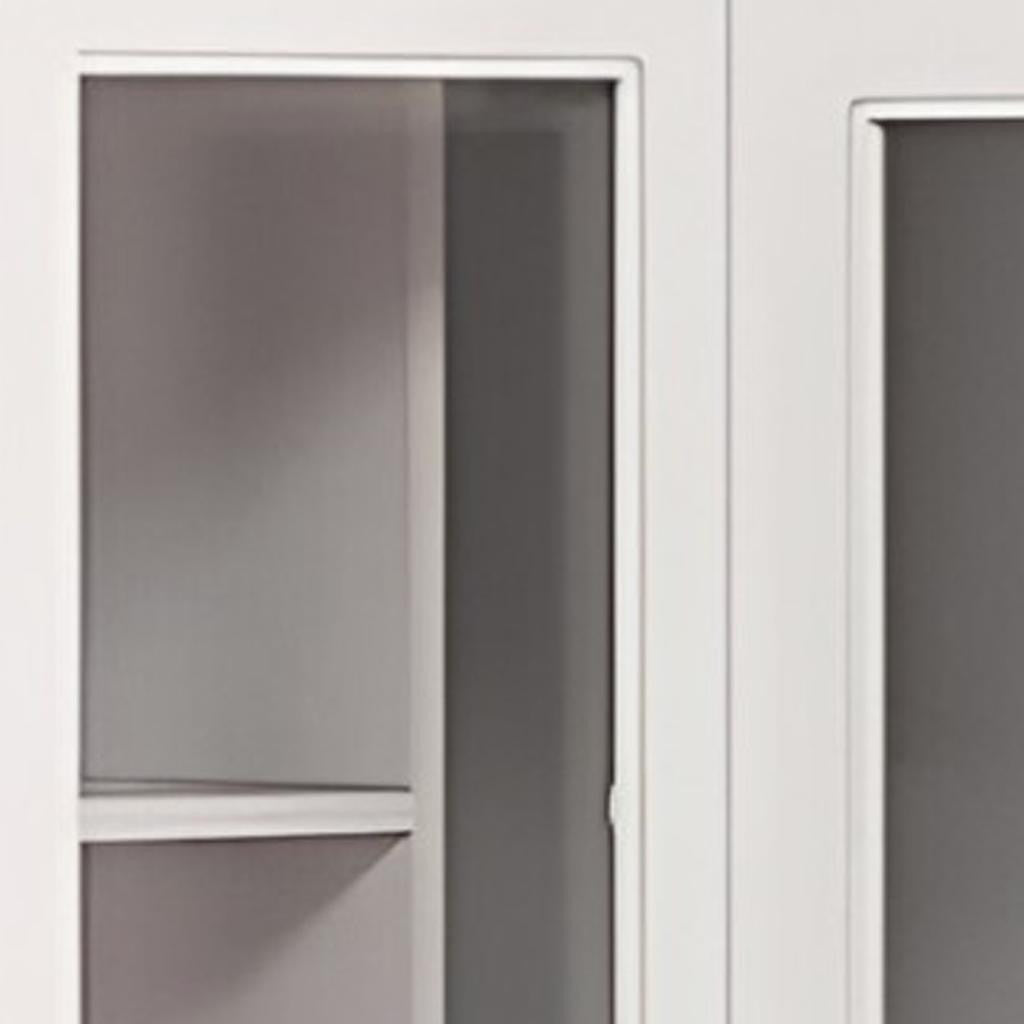 71" White Wood Four Door Corner Combo Dresser