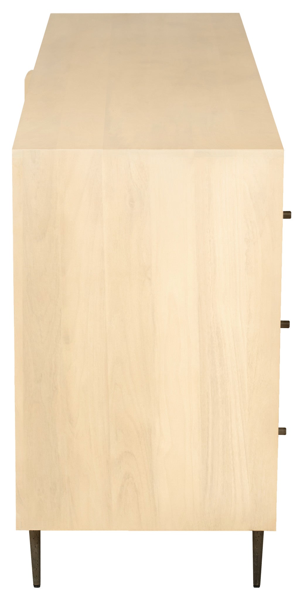 68" Natural Solid Wood Six Drawer Dresser