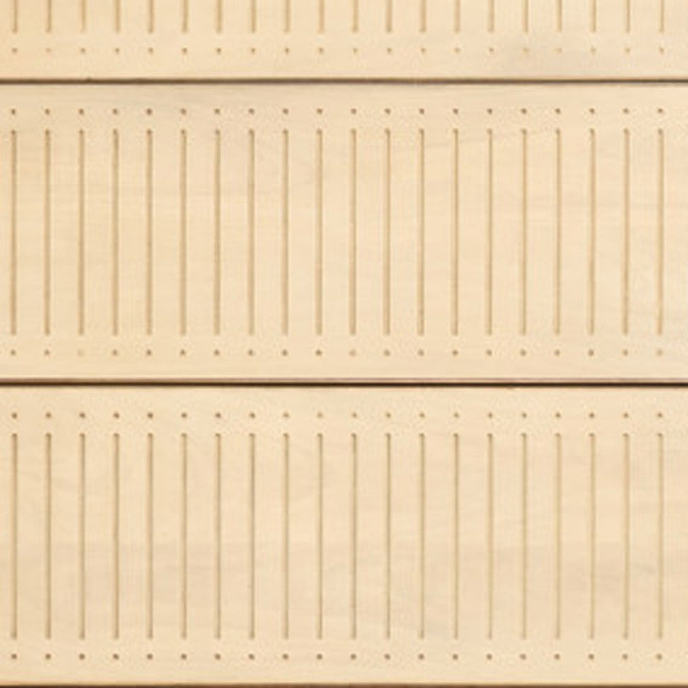 68" Natural Solid Wood Six Drawer Dresser