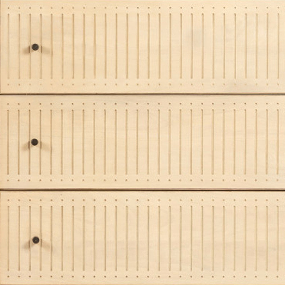 68" Natural Solid Wood Six Drawer Dresser