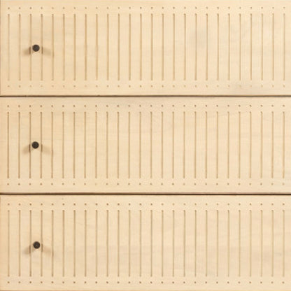 68" Natural Solid Wood Six Drawer Dresser