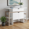 47" White Sideboard with Two Doors