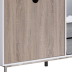 47" White Two Drawer Sideboard with Two Doors