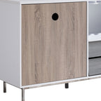 47" White Two Drawer Sideboard with Two Doors
