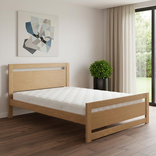 Brown Wood Queen Bed Frame