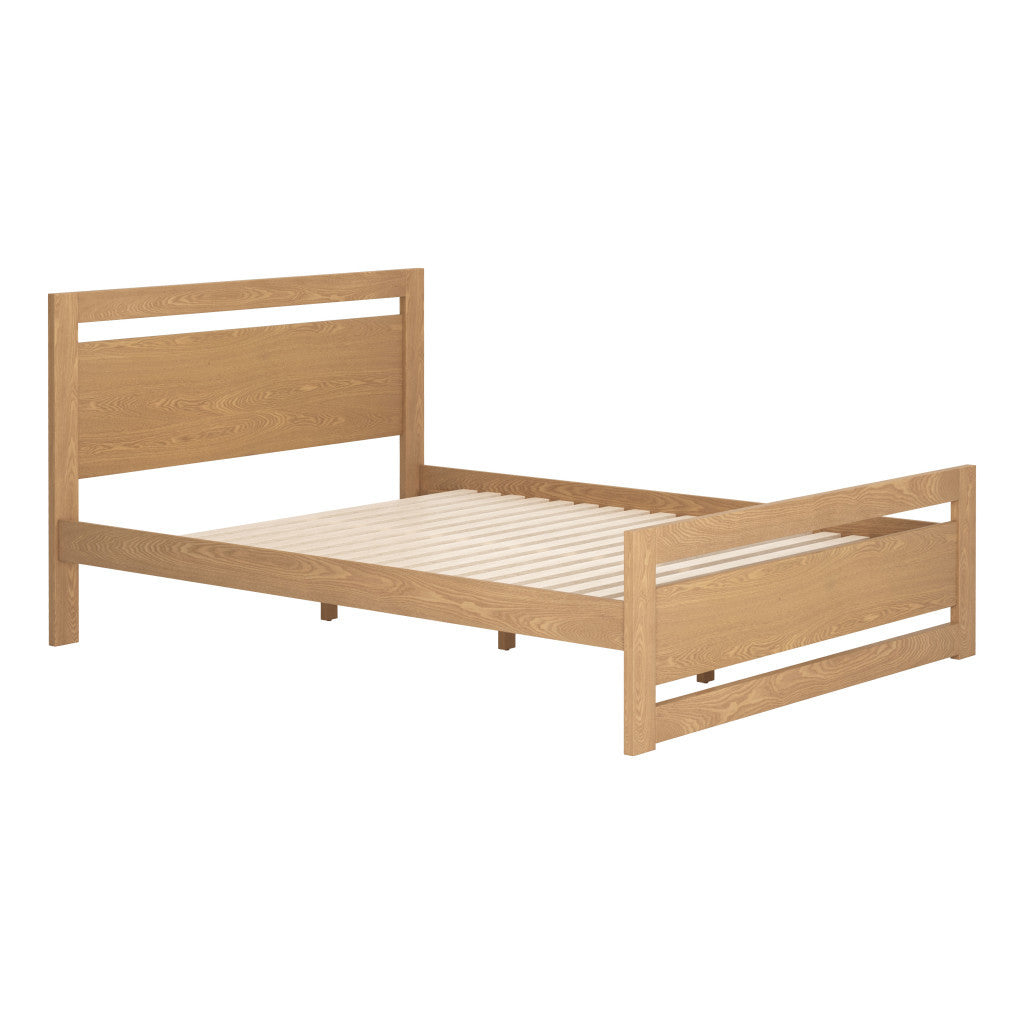 Brown Wood Queen Bed Frame