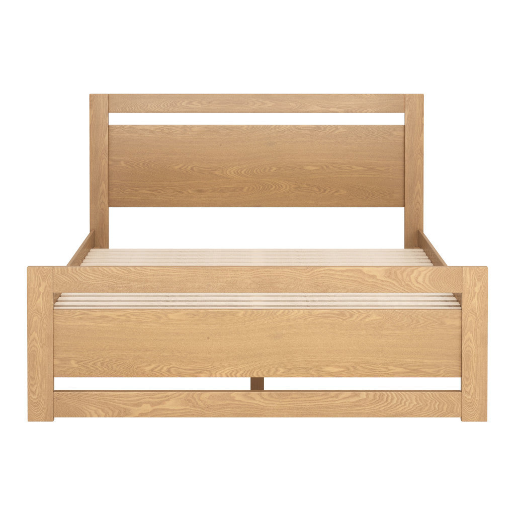 Brown Wood Queen Bed Frame