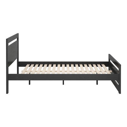 Black Wood Queen Bed Frame