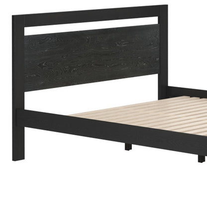 Black Wood Queen Bed Frame