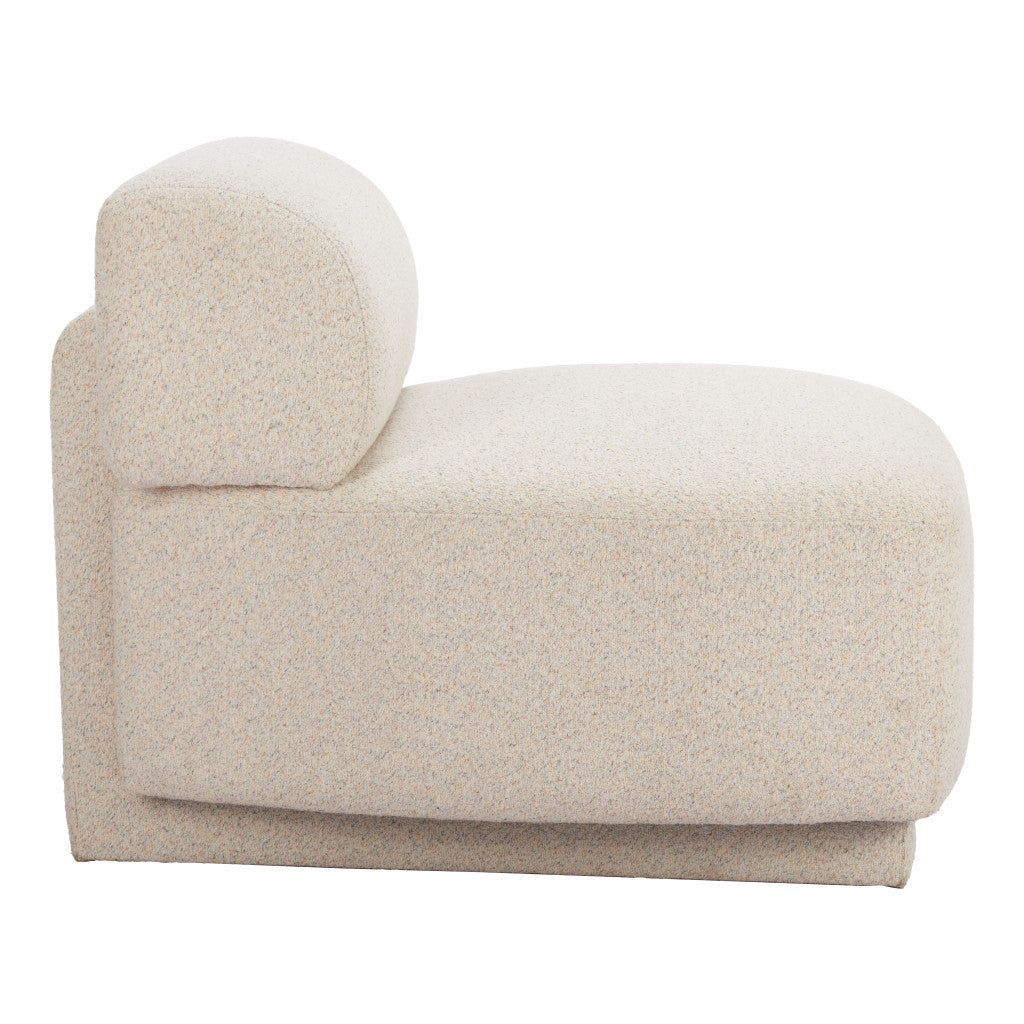 34" Beige Upholstered Side Chair