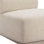 34" Beige Upholstered Side Chair