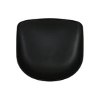 Set of Two Black and Natural Heavy Duty Plastic and Wood Backless Bar Height Bar Chairs