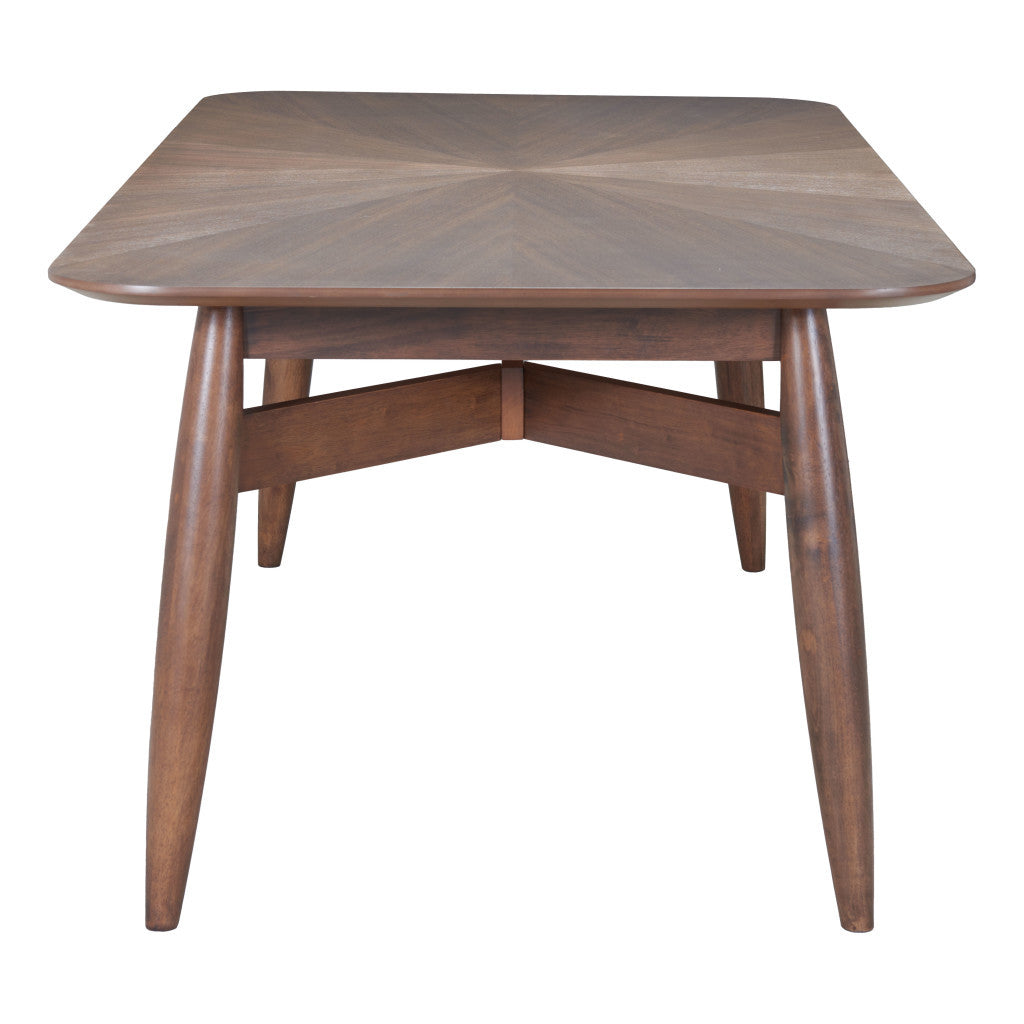 78" Espresso Solid Wood Dining Table