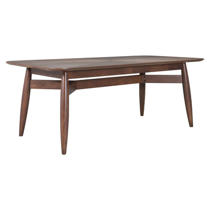78" Espresso Solid Wood Dining Table