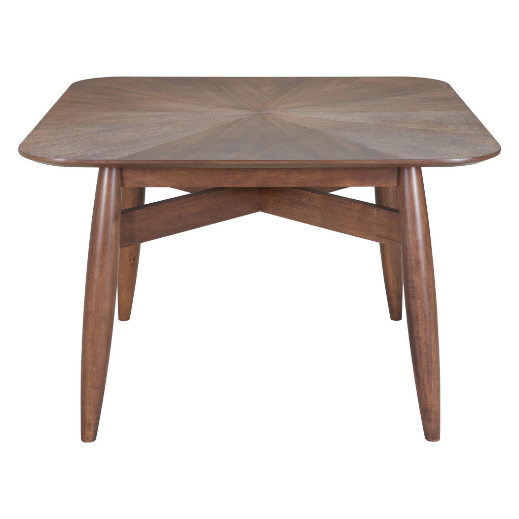 46" Espresso Solid Wood Square Dining Table
