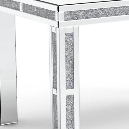 31" Silver Wood Dining Table