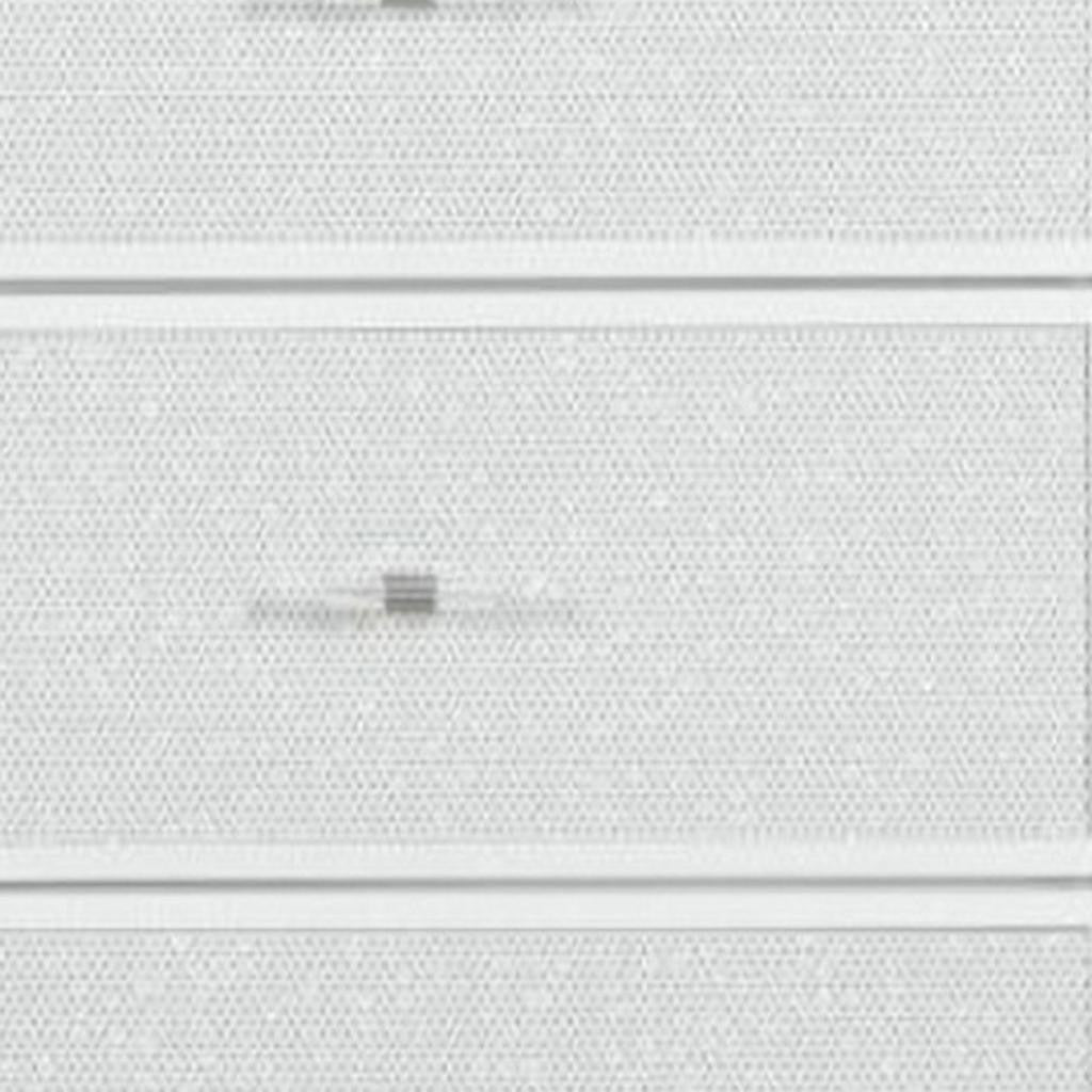 62" White Faux Crystal Glitter Wood Lighted Nine Drawer Triple Dresser