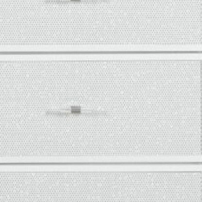 62" White Faux Crystal Glitter Wood Lighted Nine Drawer Triple Dresser