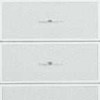 62" White Faux Crystal Glitter Wood Lighted Nine Drawer Triple Dresser