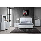 63" Gray Wood Six Drawer Double Dresser