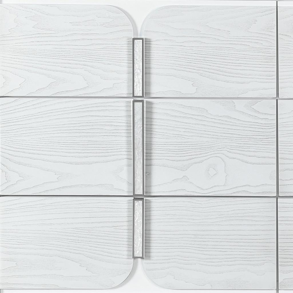 63" Gray Wood Six Drawer Double Dresser